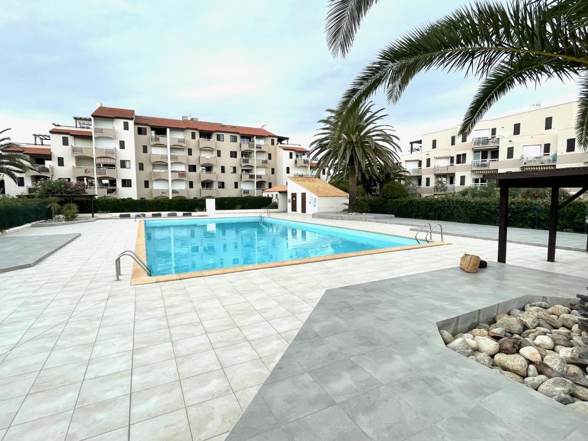 Rez De Jardin + Terrasse Piscine Et Acces Direct Plage Apartment Saint-Cyprien  Luaran gambar